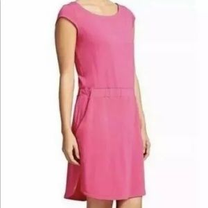 Athleta Pink Cinch Waist Dress Size Medium
